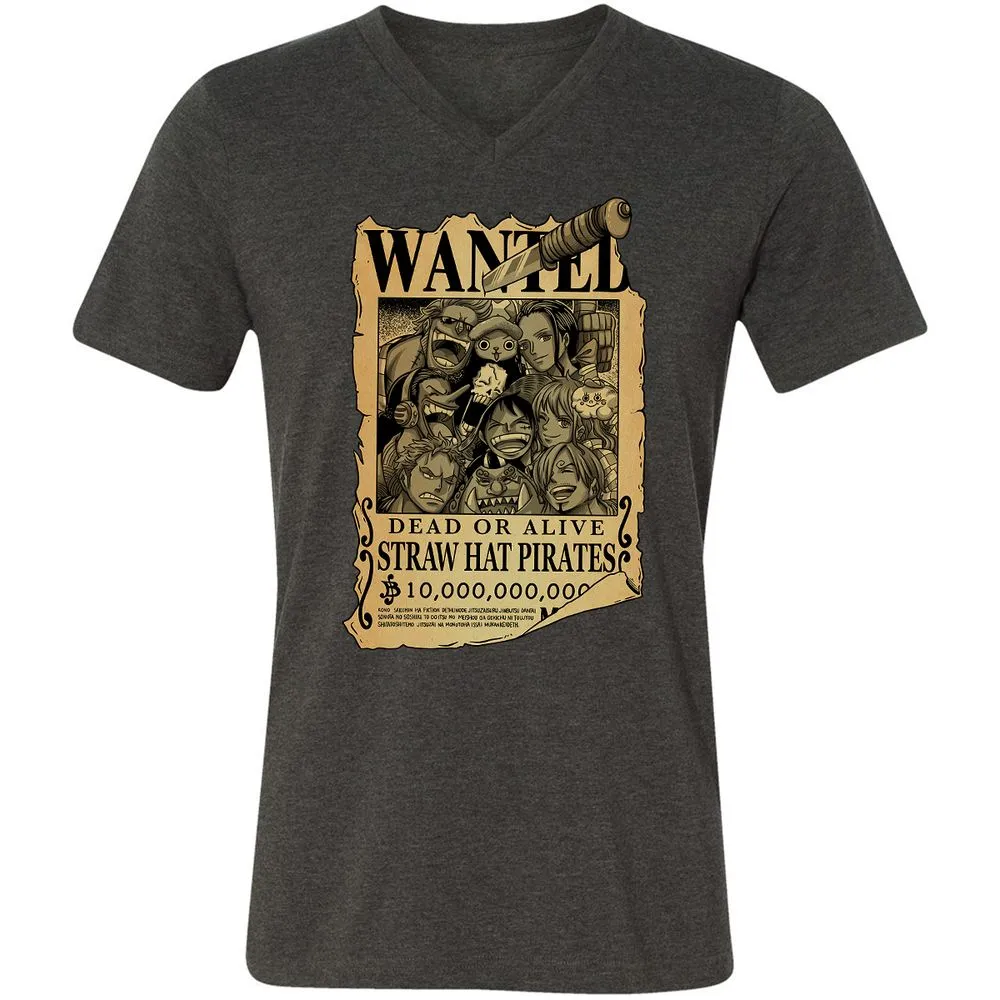 Unisex V-Neck T-Shirt - 1J4L674A - Dark Grey Heather - 8
