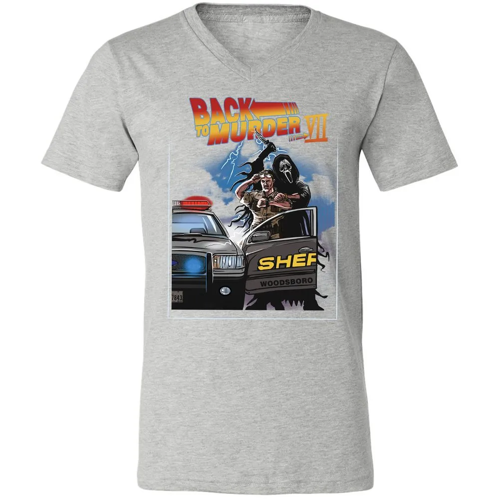 Unisex V-Neck T-Shirt - 7LE4TGQF - Athletic Heather - 7