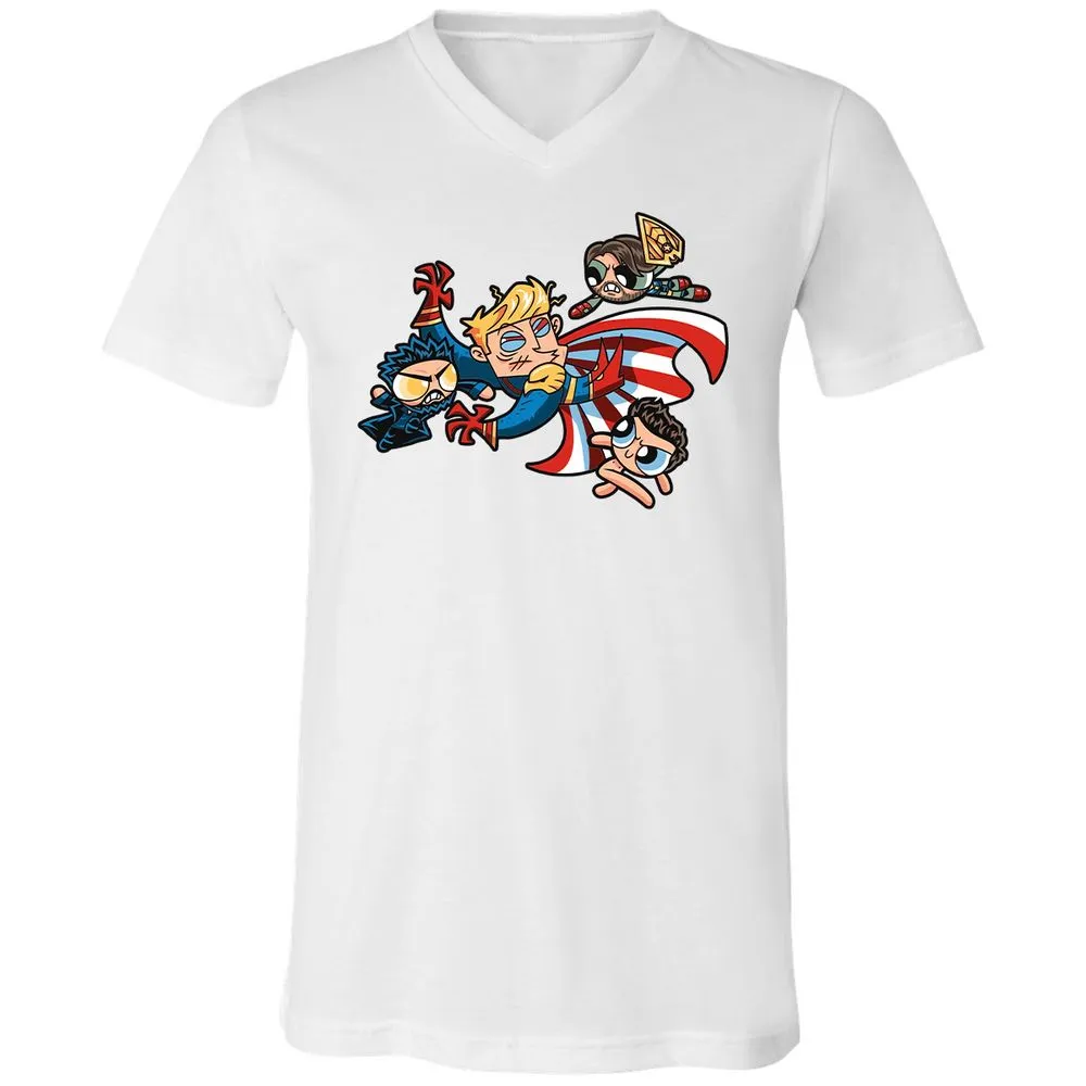 Unisex V-Neck T-Shirt - BUDU6RFA - White - 5