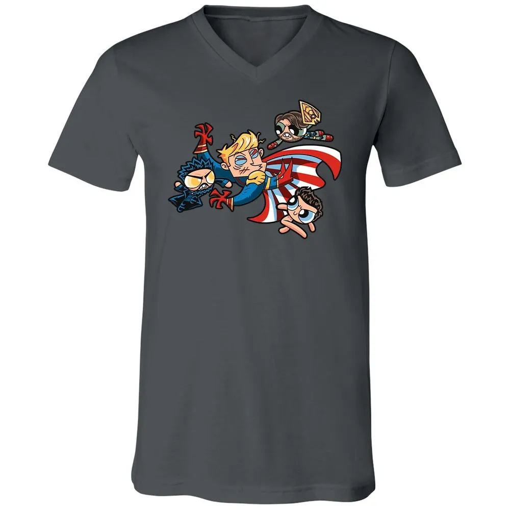 Unisex V-Neck T-Shirt - BUDU6RFA - Asphalt - 12