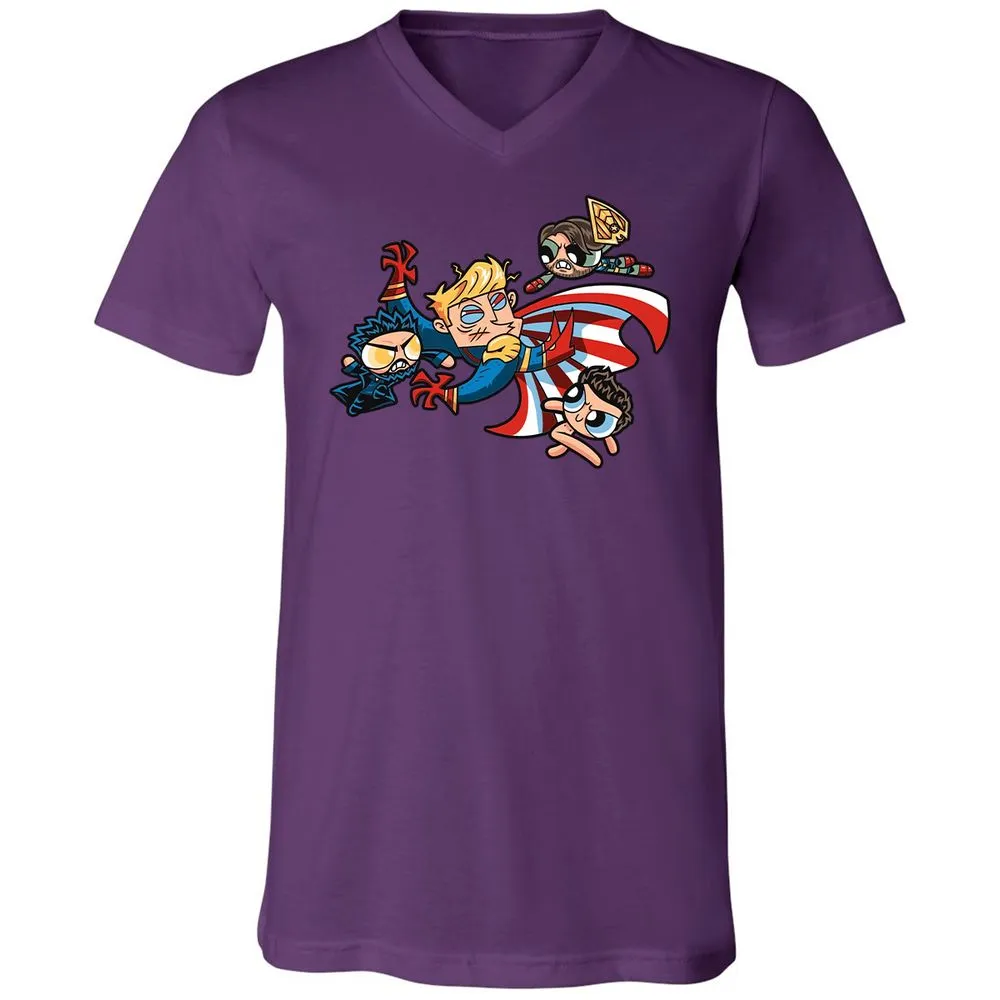 Unisex V-Neck T-Shirt - BUDU6RFA - Team Purple - 9