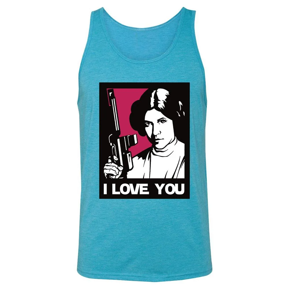 Unisex Jersey Tank - LP2NU599 - Aqua Triblend - 3