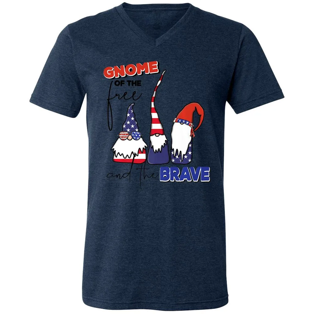 Unisex V-Neck T-Shirt - K89GRAUJ - Heather Navy - 15