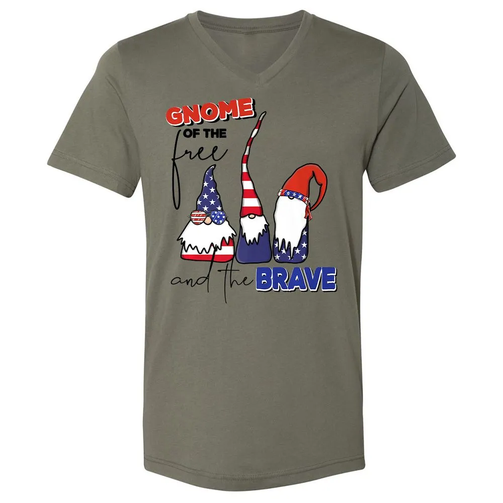 Unisex V-Neck T-Shirt - K89GRAUJ - Military Green - 10