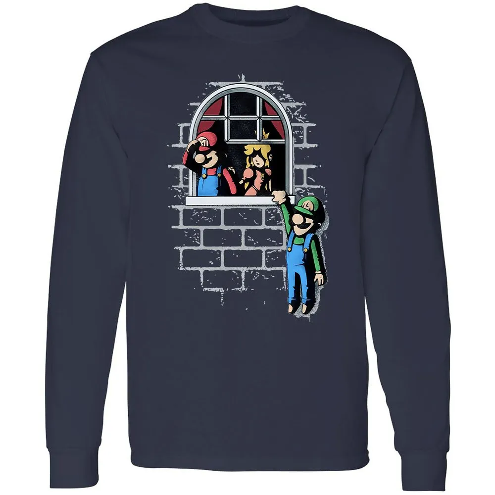 Long Sleeve T-Shirt - V5WH1QD8 - Navy - 2