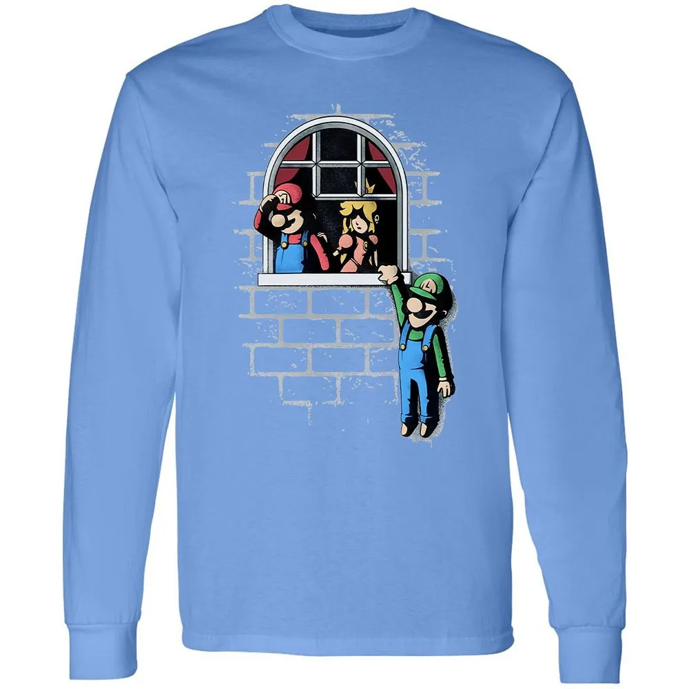 Long Sleeve T-Shirt - V5WH1QD8 - Carolina Blue - 12
