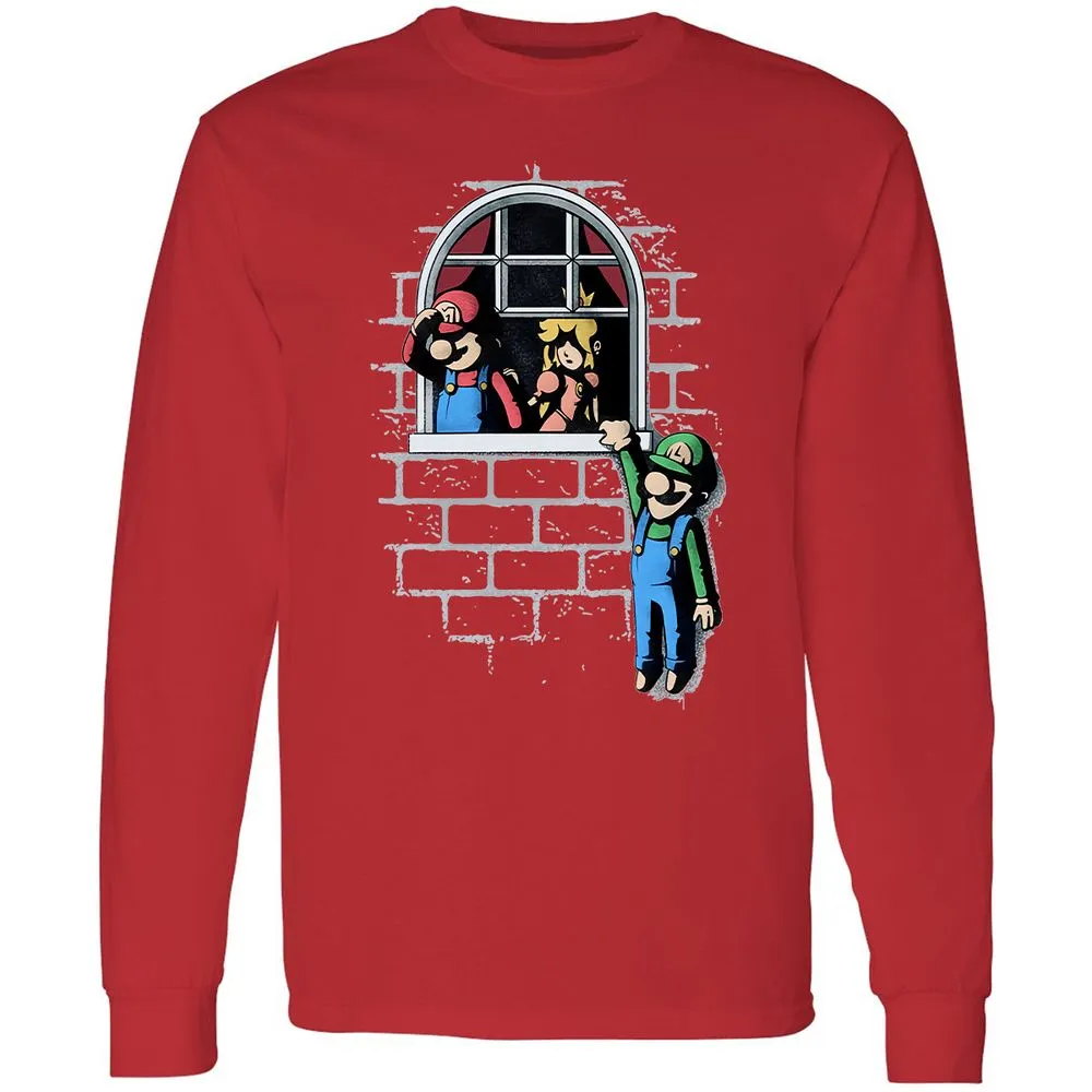 Long Sleeve T-Shirt - V5WH1QD8 - Red - 14