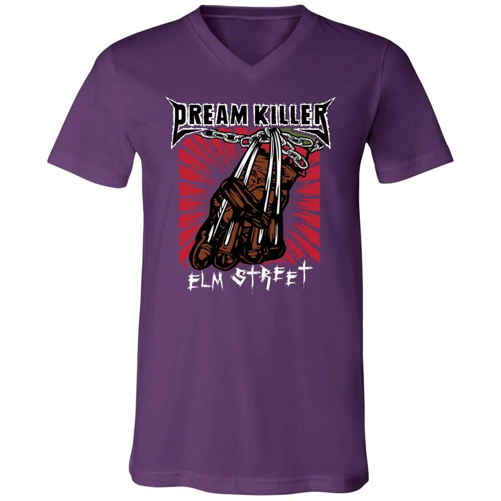 Unisex V-Neck T-Shirt - QSZ7NX4T - Team Purple - 9