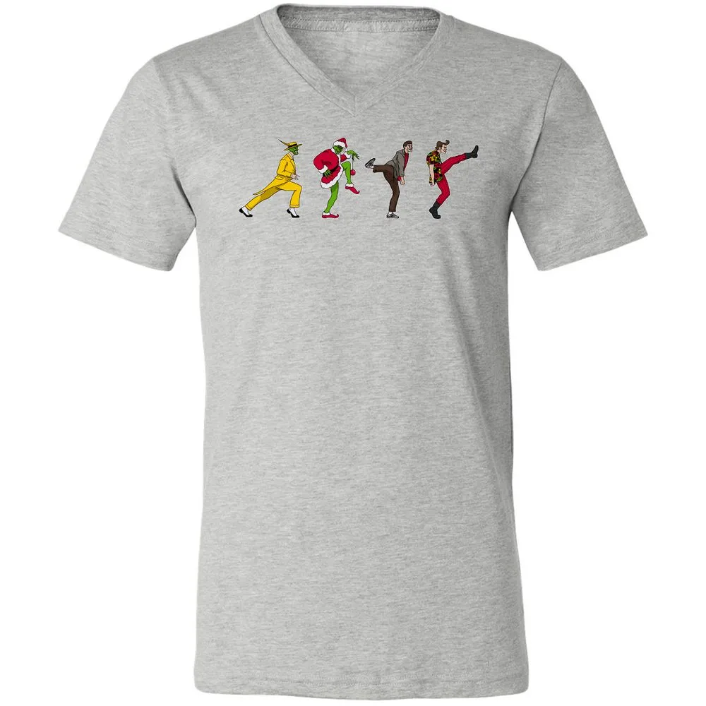Unisex V-Neck T-Shirt - 8WZADCNJ - Athletic Heather - 7