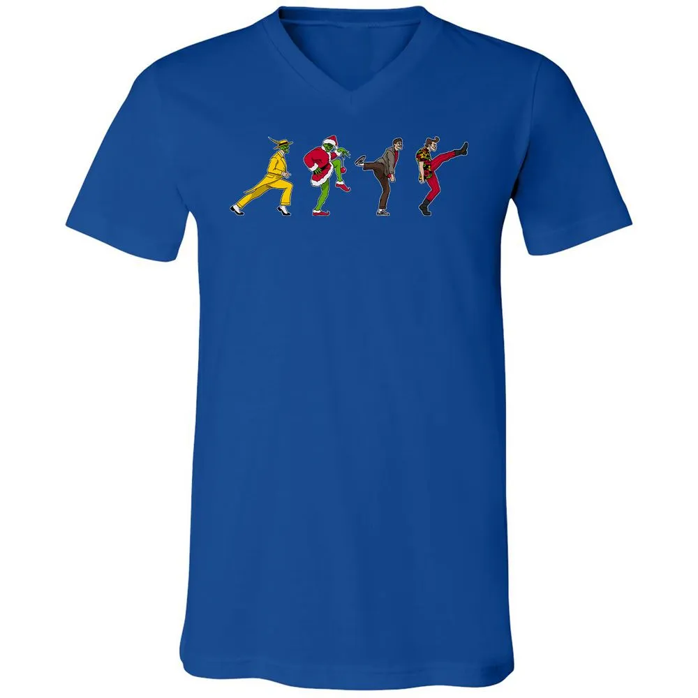 Unisex V-Neck T-Shirt - 8WZADCNJ - True Royal - 4