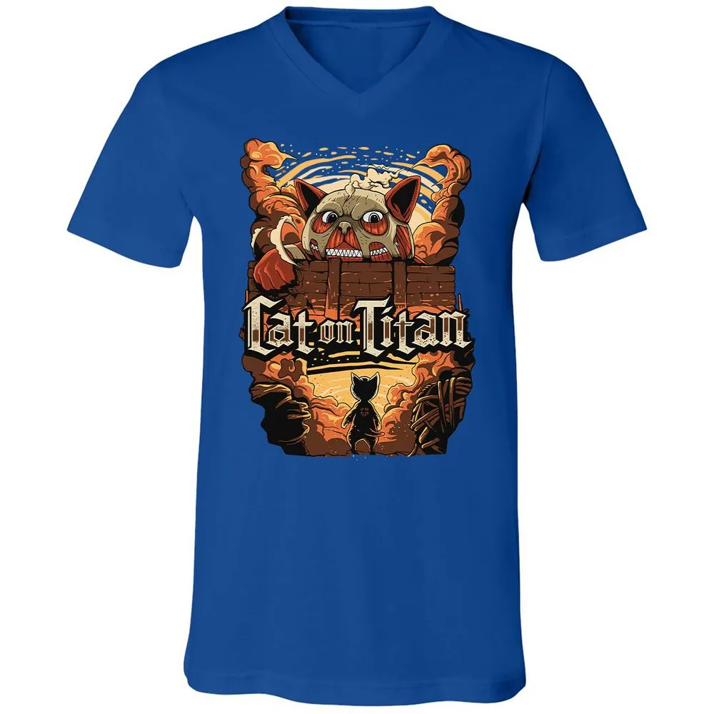 Unisex V-Neck T-Shirt - SJA7X22M - True Royal - 4