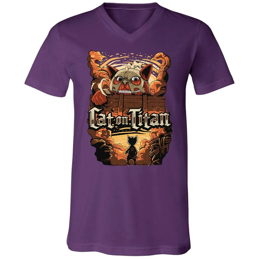 Unisex V-Neck T-Shirt - SJA7X22M - Team Purple - 9