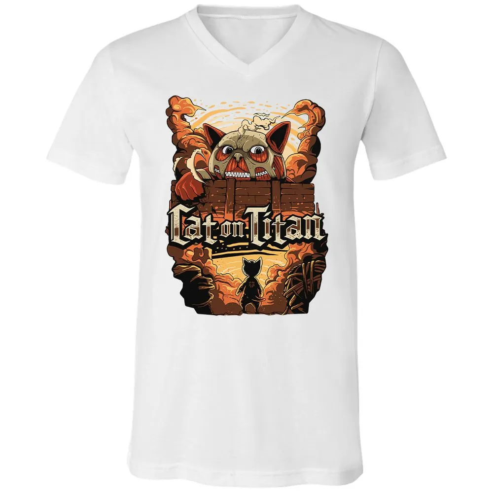 Unisex V-Neck T-Shirt - SJA7X22M - White - 5