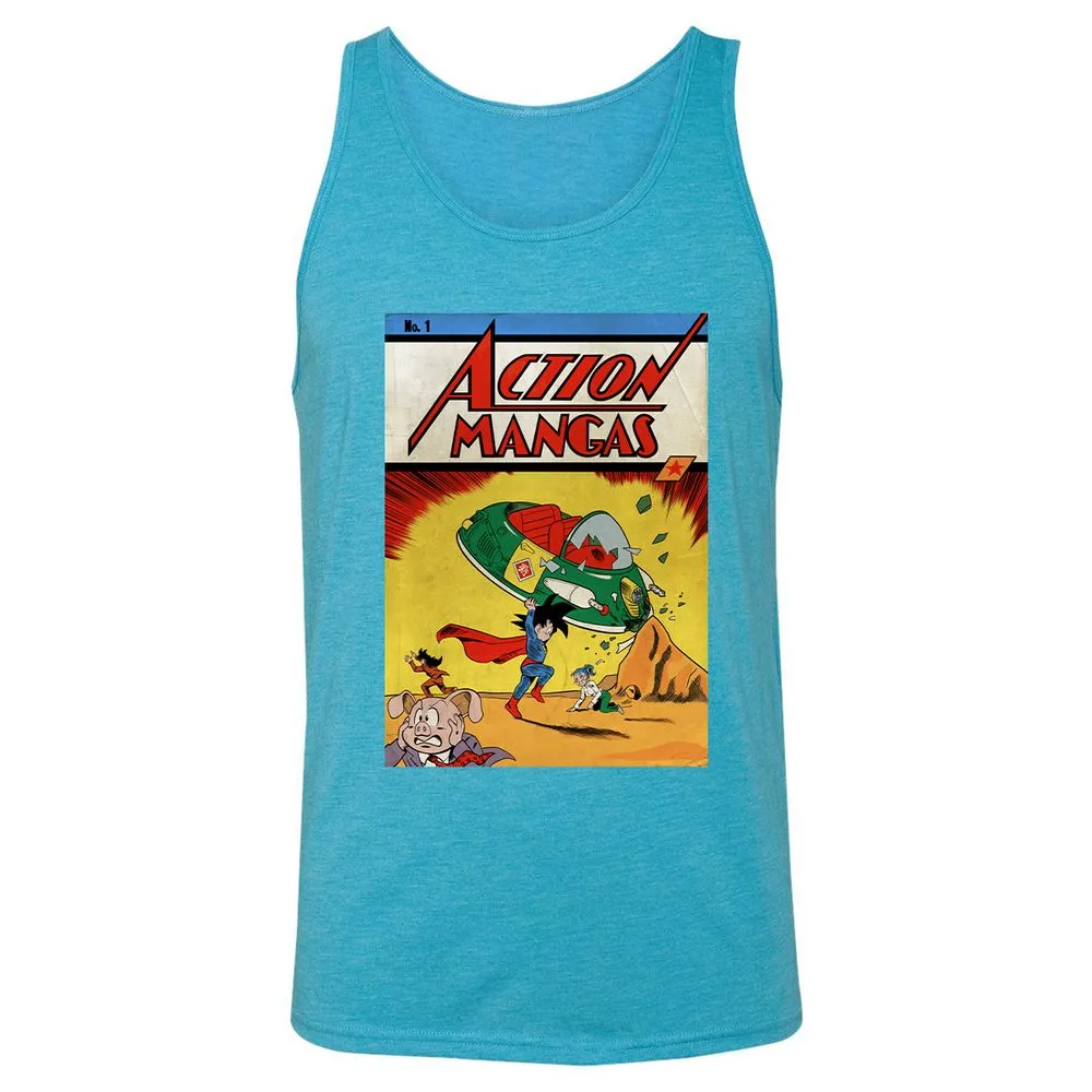 Unisex Jersey Tank - PF2T4JEC - Aqua Triblend - 3