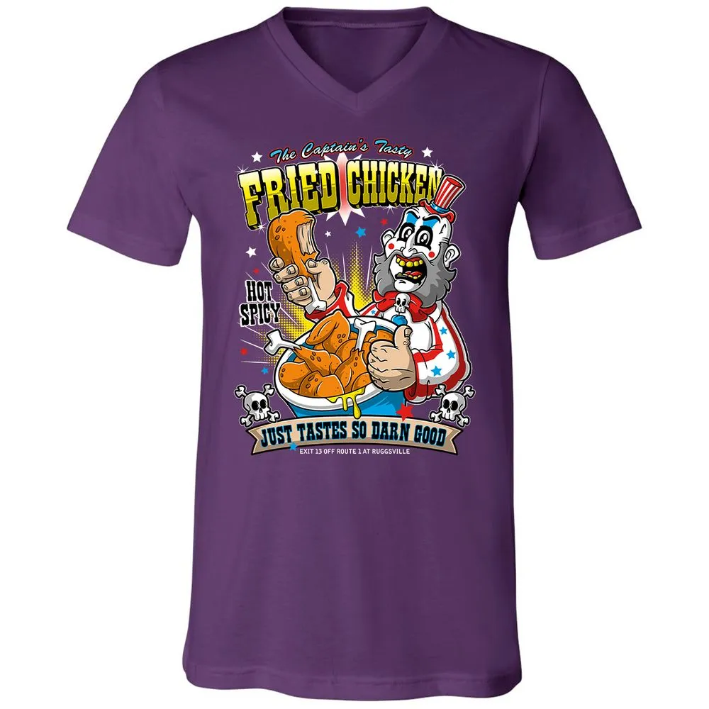 Unisex V-Neck T-Shirt - AFTCLY4Q - Team Purple - 9