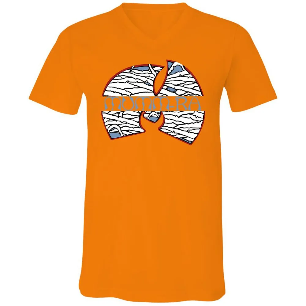 Unisex V-Neck T-Shirt - 3B8EM4JL - Orange - 11