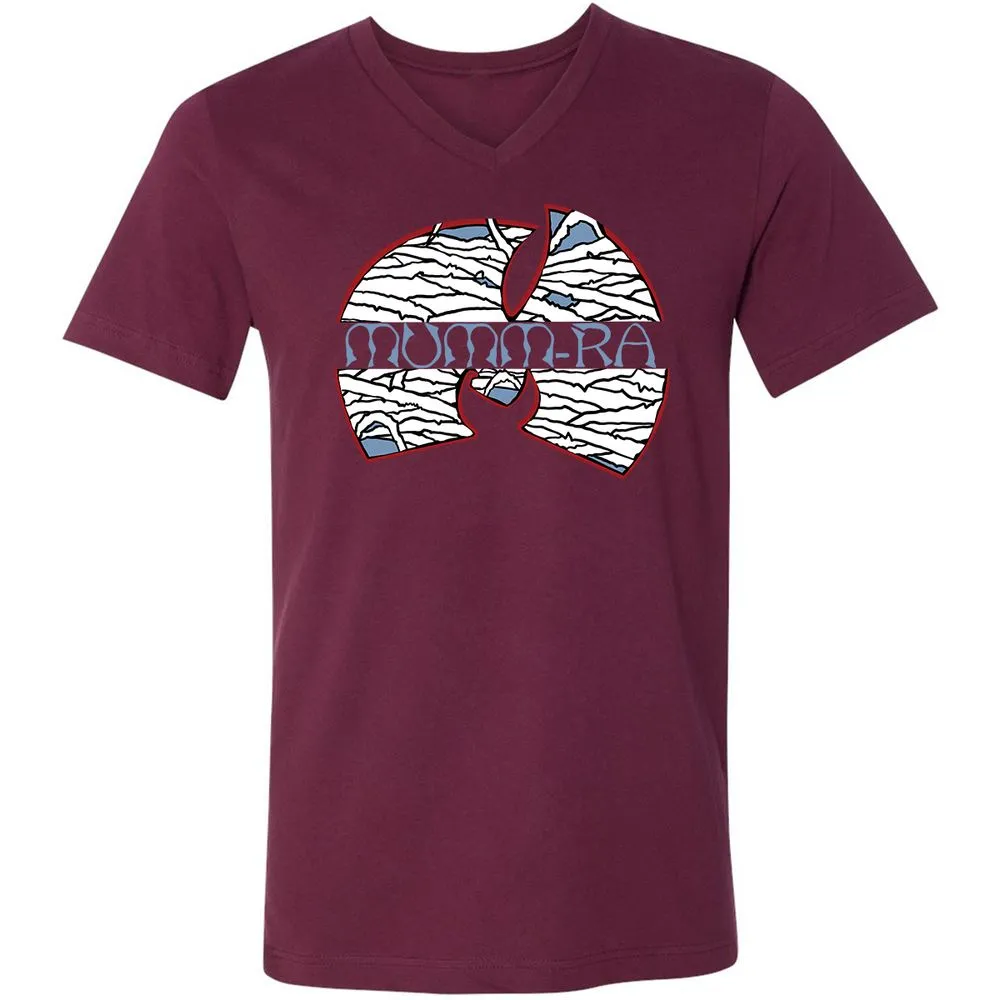 Unisex V-Neck T-Shirt - 3B8EM4JL - Maroon - 6