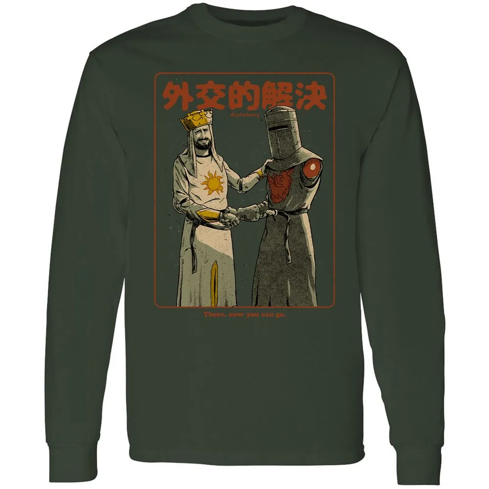 Long Sleeve T-Shirt - Black - Forest Green - 4
