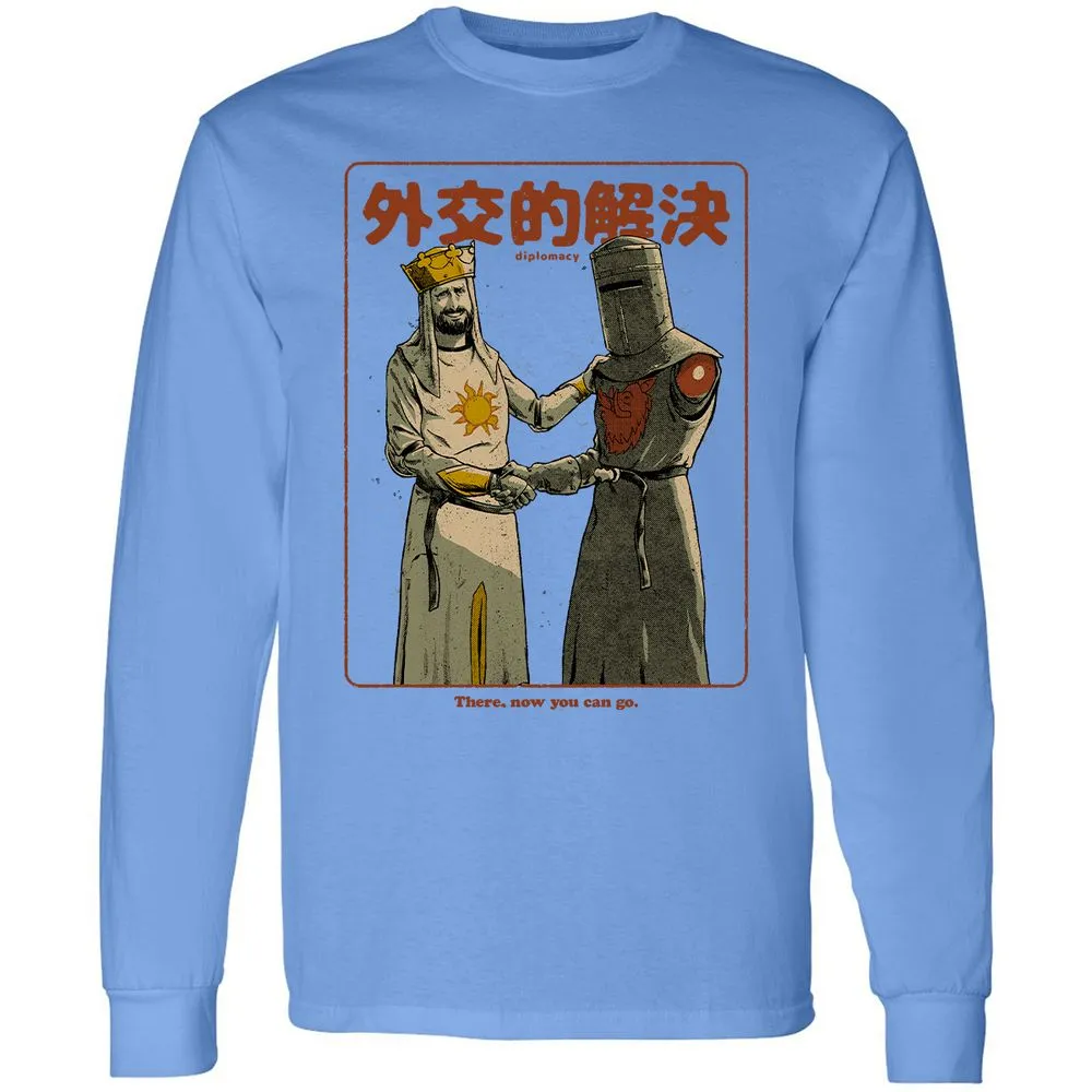 Long Sleeve T-Shirt - Black - Carolina Blue - 12