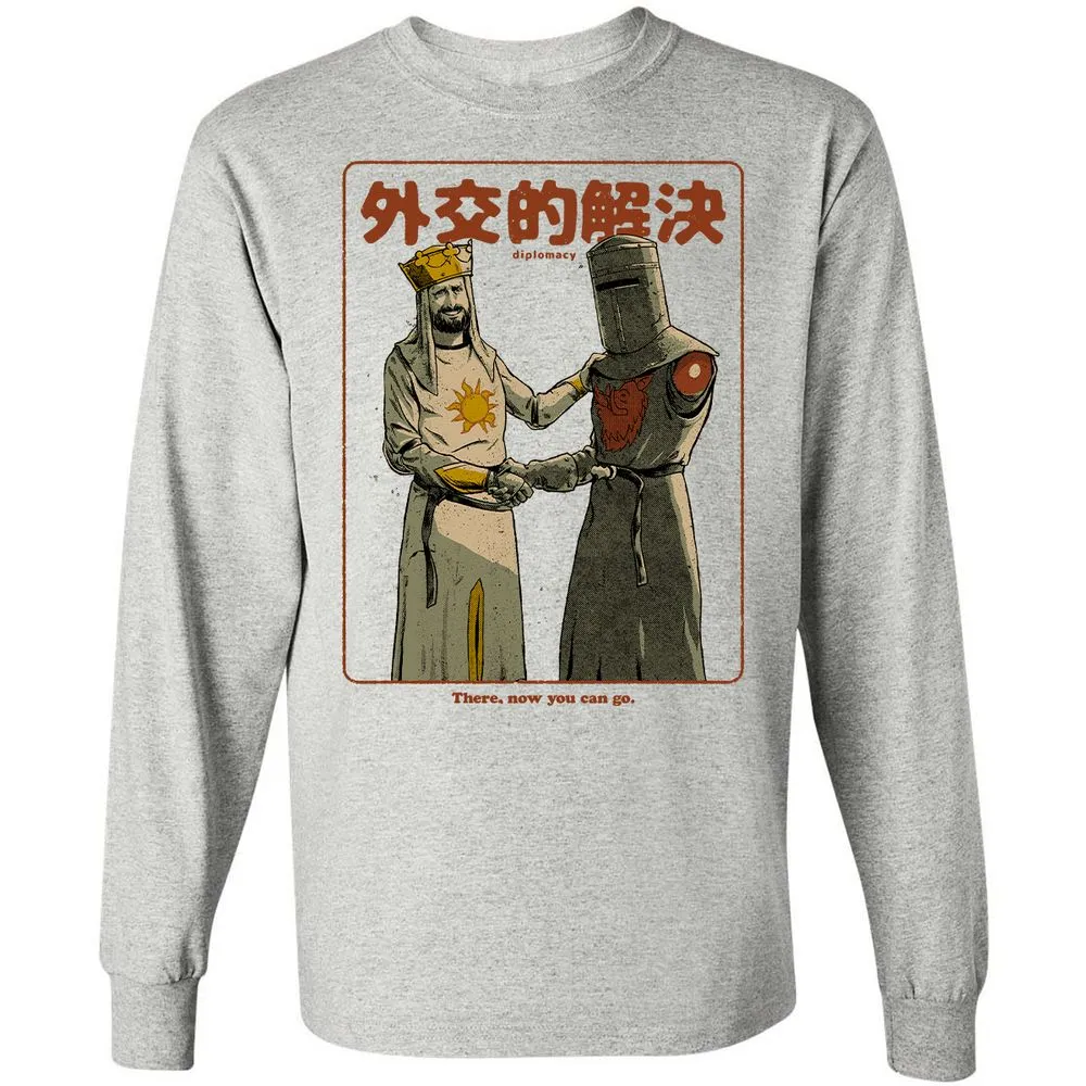 Long Sleeve T-Shirt - Black - Ash - 7