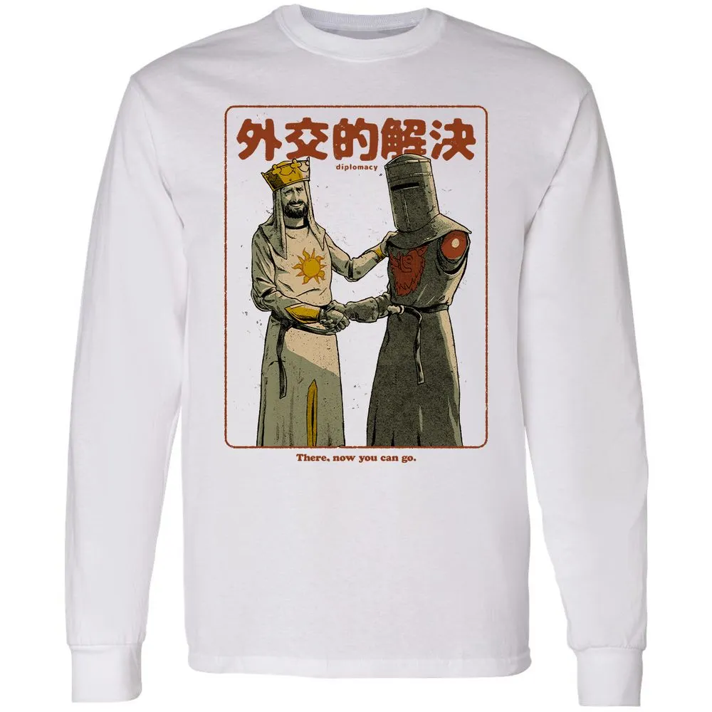 Long Sleeve T-Shirt - Black - White - 5