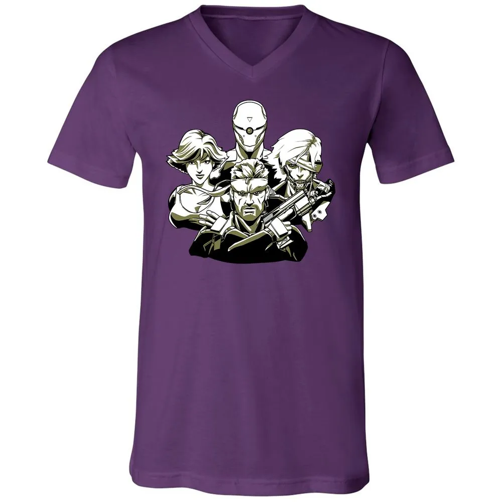 Unisex V-Neck T-Shirt - HHFRMT8S - Team Purple - 9