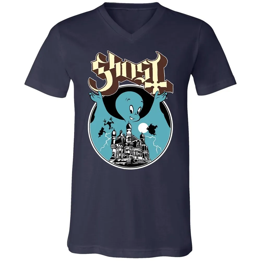 Unisex V-Neck T-Shirt - JWCS5191 - Navy - 2