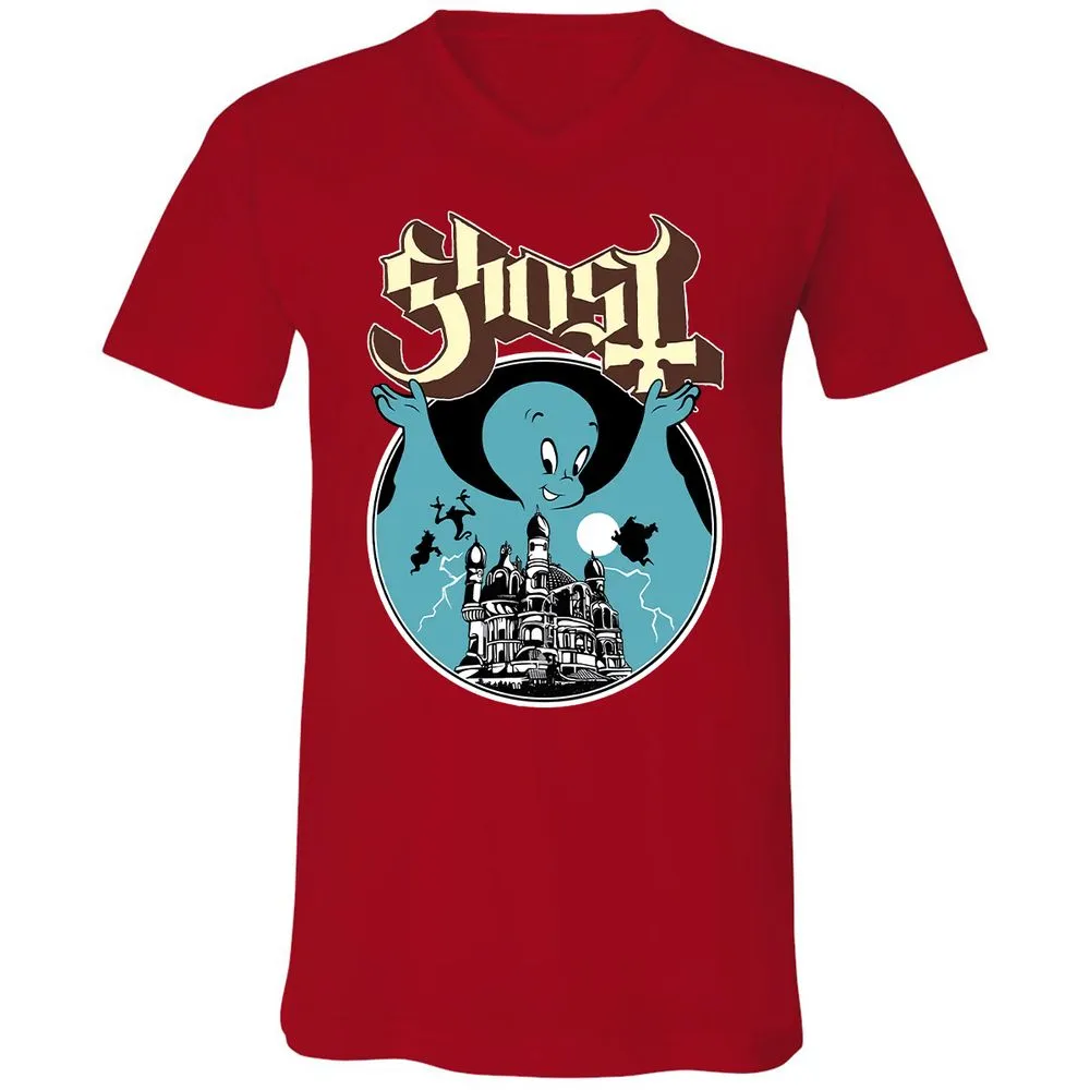 Unisex V-Neck T-Shirt - JWCS5191 - Red - 3