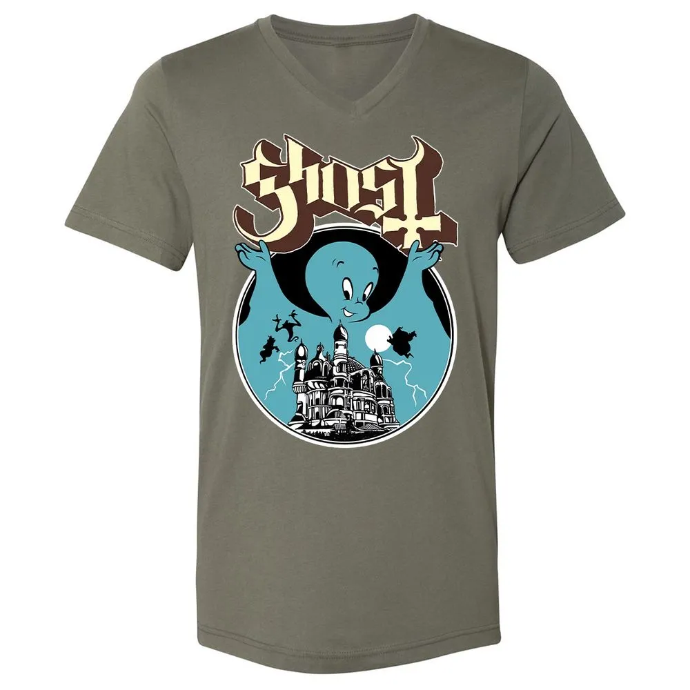 Unisex V-Neck T-Shirt - JWCS5191 - Military Green - 10