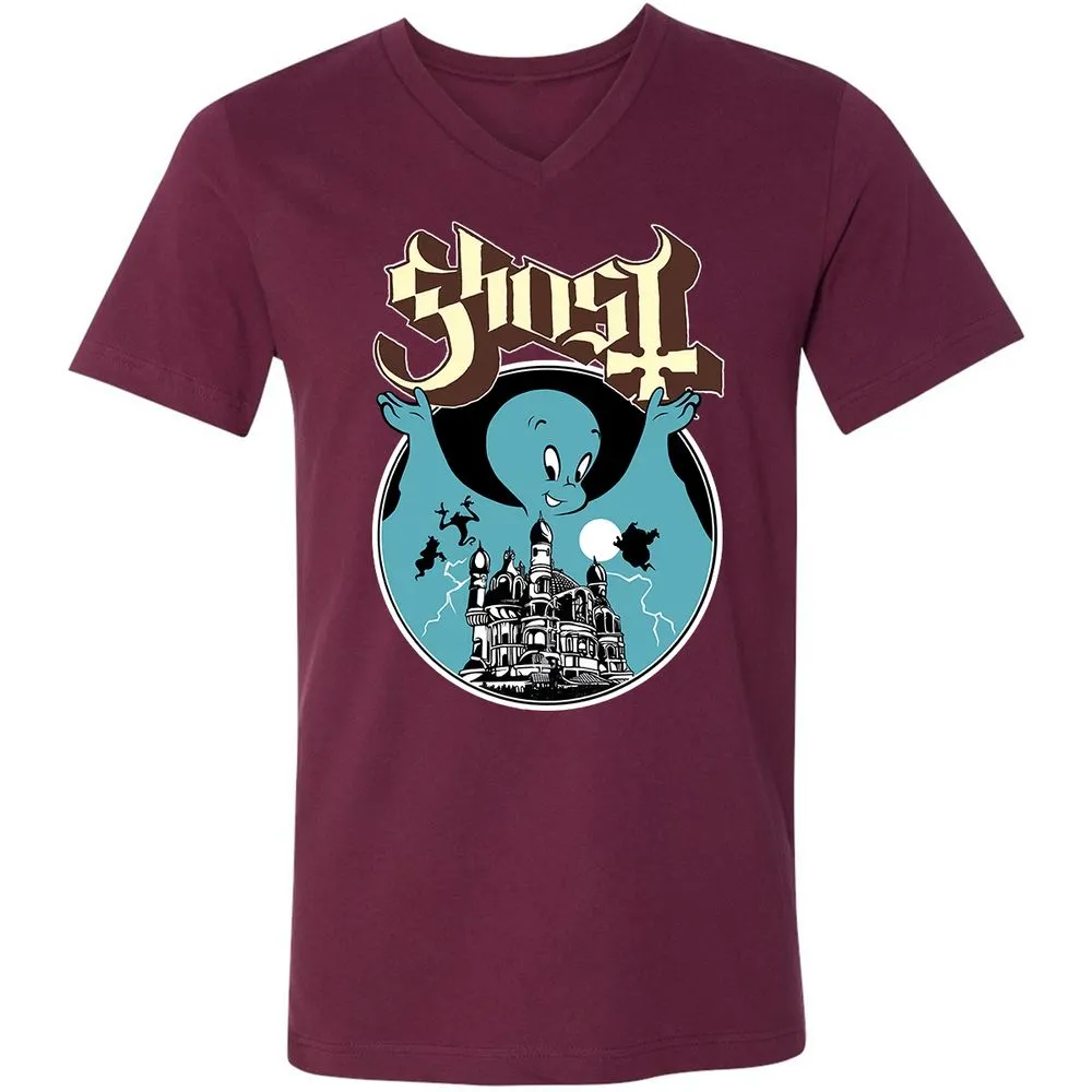 Unisex V-Neck T-Shirt - JWCS5191 - Maroon - 6