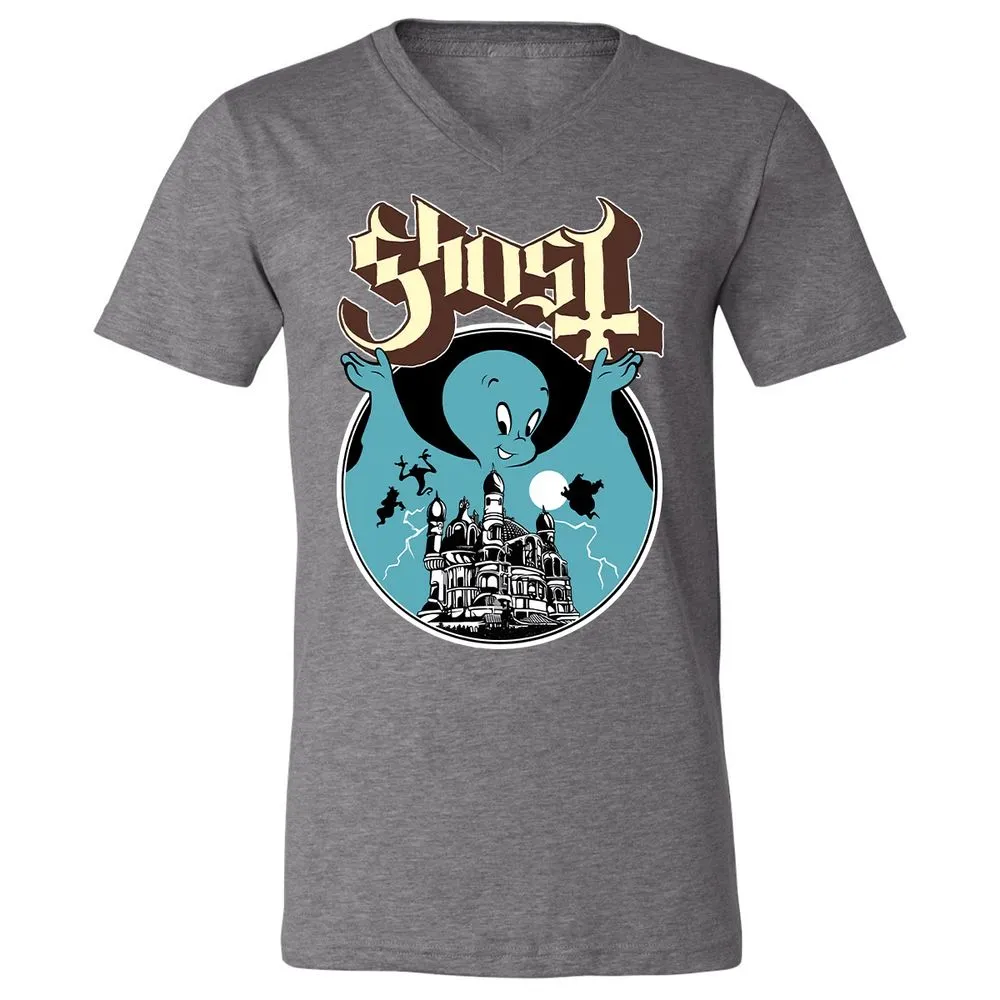 Unisex V-Neck T-Shirt - JWCS5191 - Deep Heather - 13