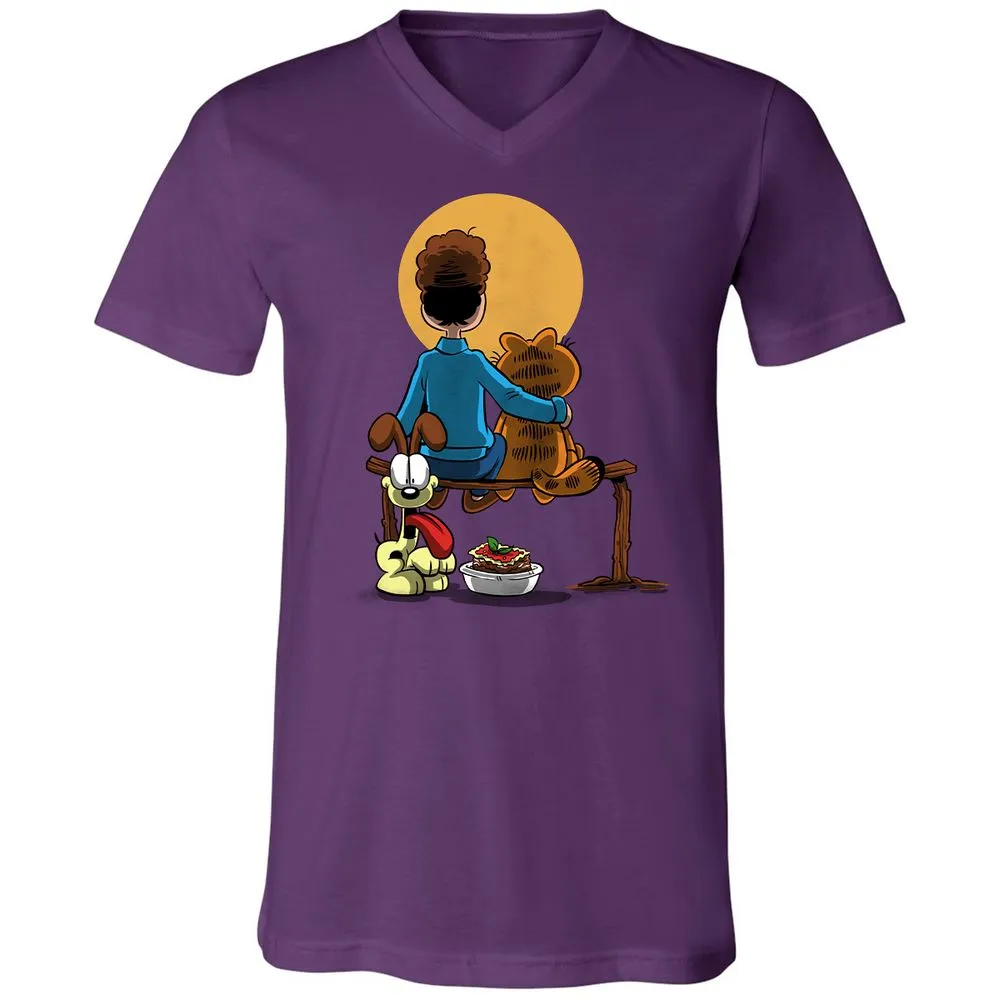 Unisex V-Neck T-Shirt - KMCM6XC1 - Team Purple - 9