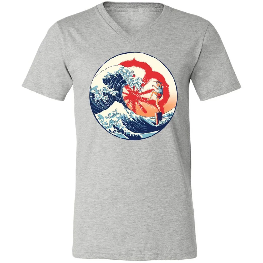 Unisex V-Neck T-Shirt - PVS1CKSG - Athletic Heather - 7