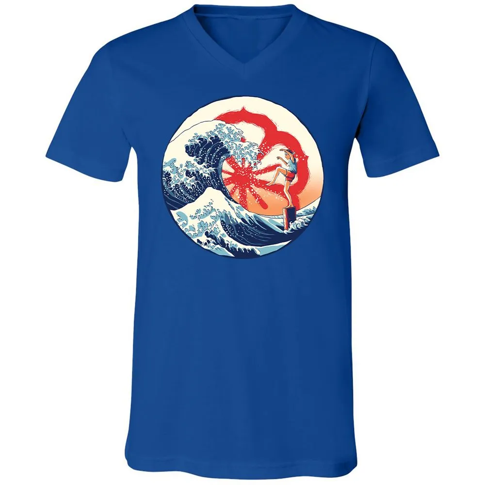 Unisex V-Neck T-Shirt - PVS1CKSG - True Royal - 4