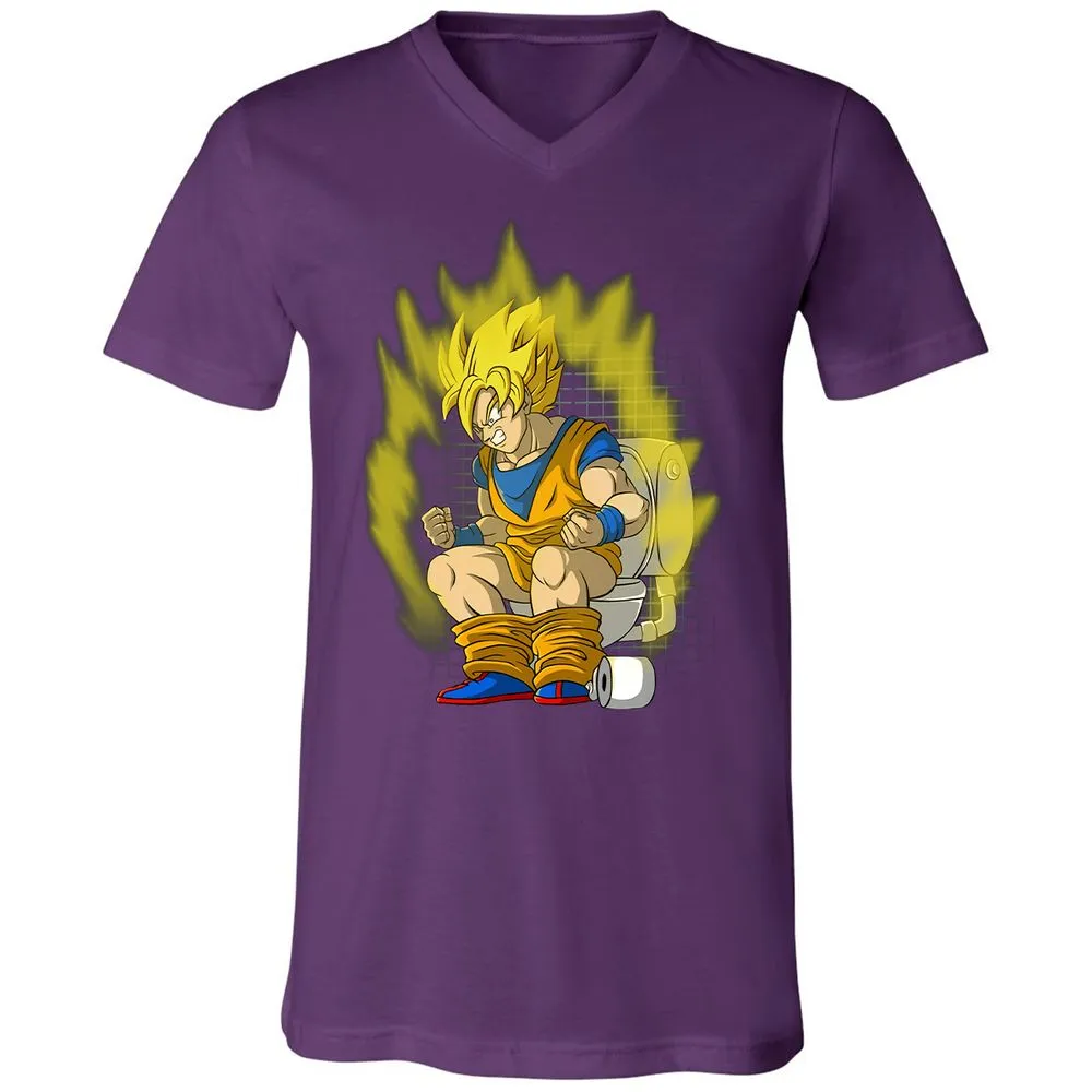 Unisex V-Neck T-Shirt - Q4XLKLCC - Team Purple - 9