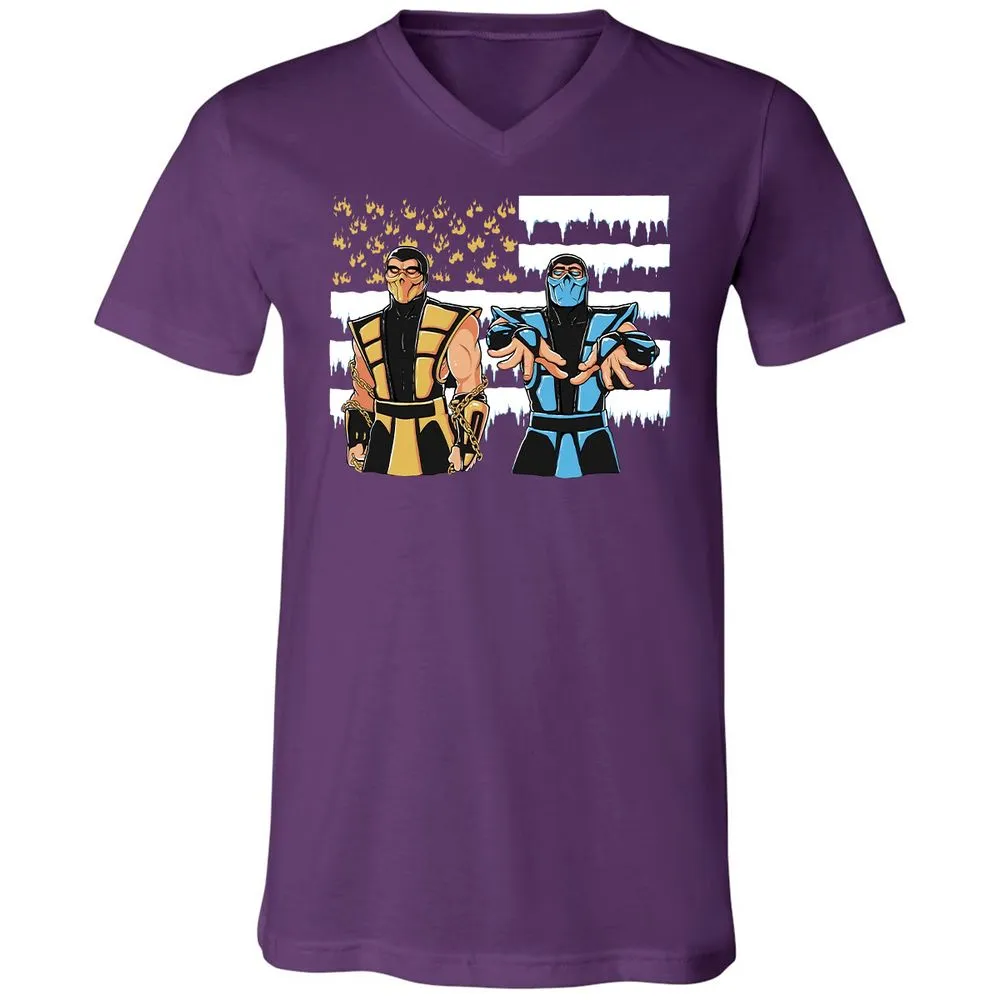 Unisex V-Neck T-Shirt - 7Y214UWY - Team Purple - 9