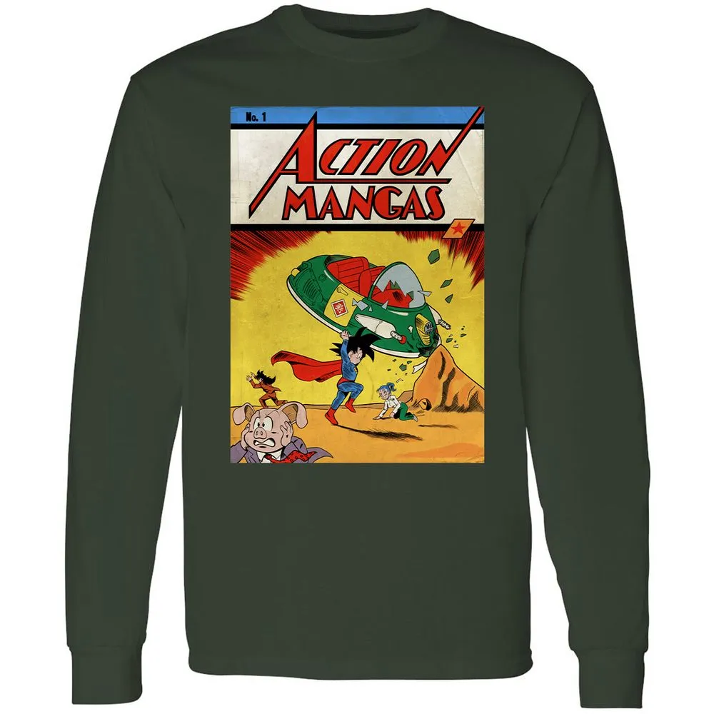Long Sleeve T-Shirt - 6WM9RLBL - Forest Green - 4