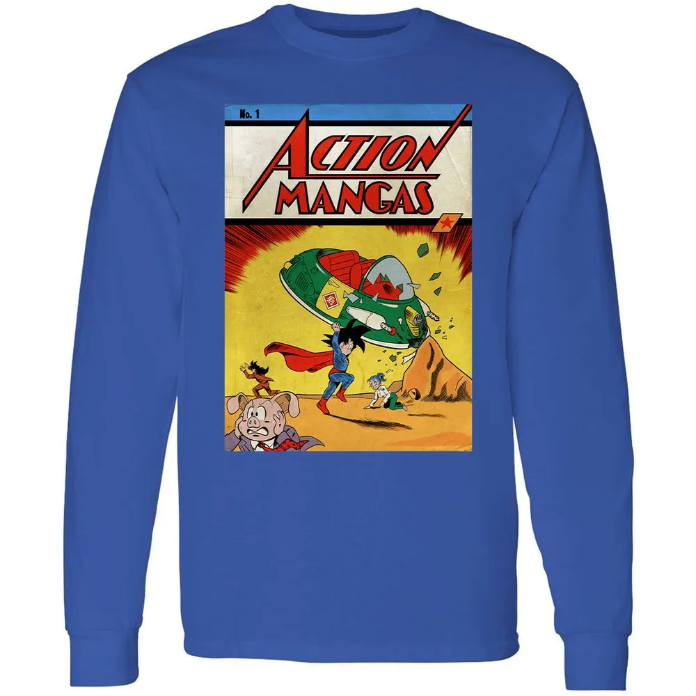 Long Sleeve T-Shirt - 6WM9RLBL - Royal - 8