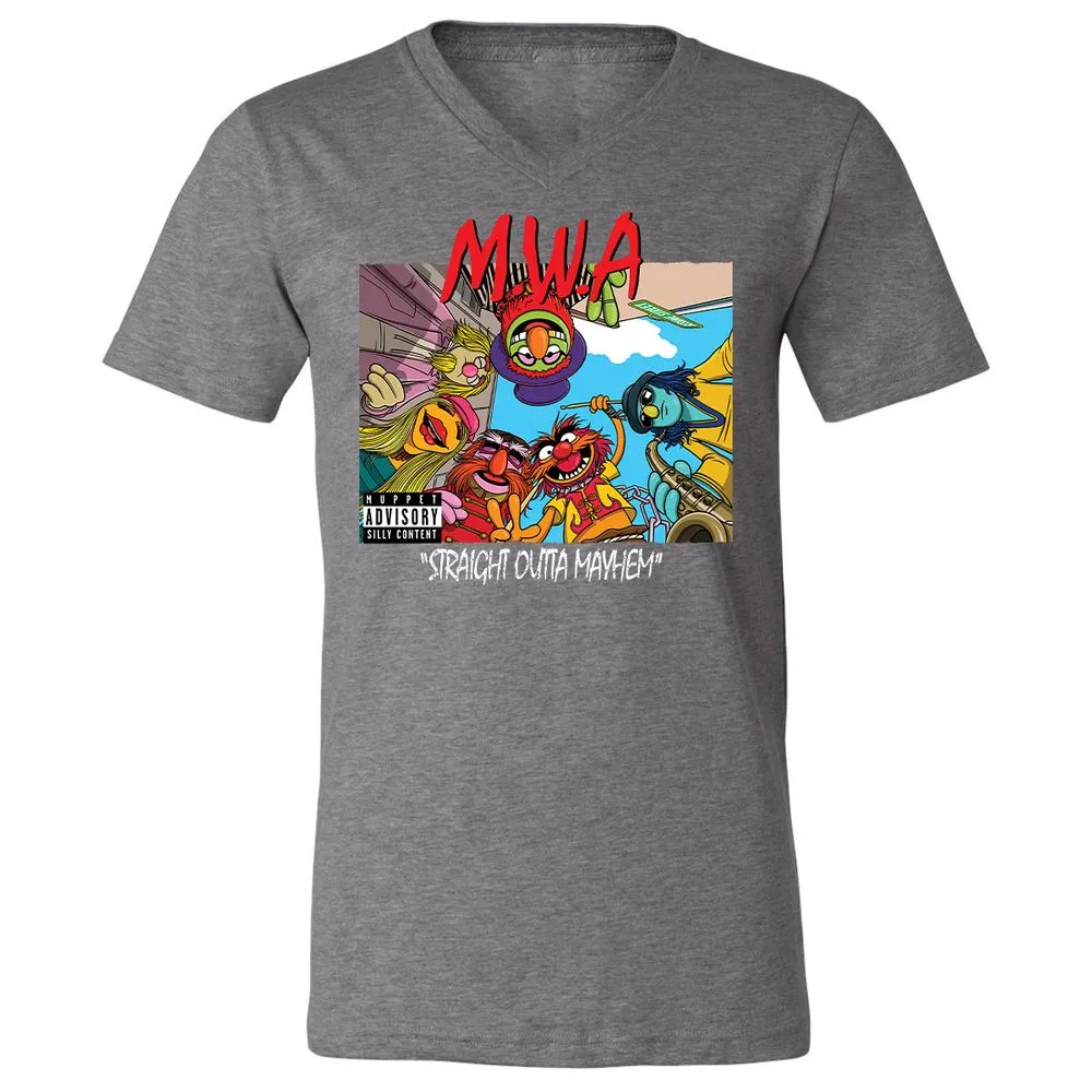 Unisex V-Neck T-Shirt - ARF284MN - Deep Heather - 13