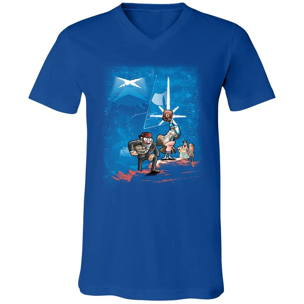Unisex V-Neck T-Shirt - AZNLLPL2 - True Royal - 4