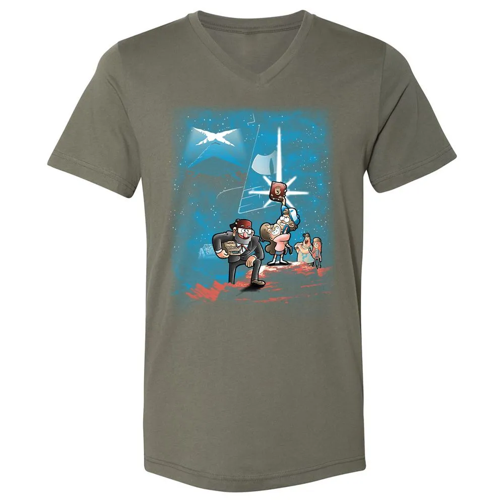 Unisex V-Neck T-Shirt - AZNLLPL2 - Military Green - 10