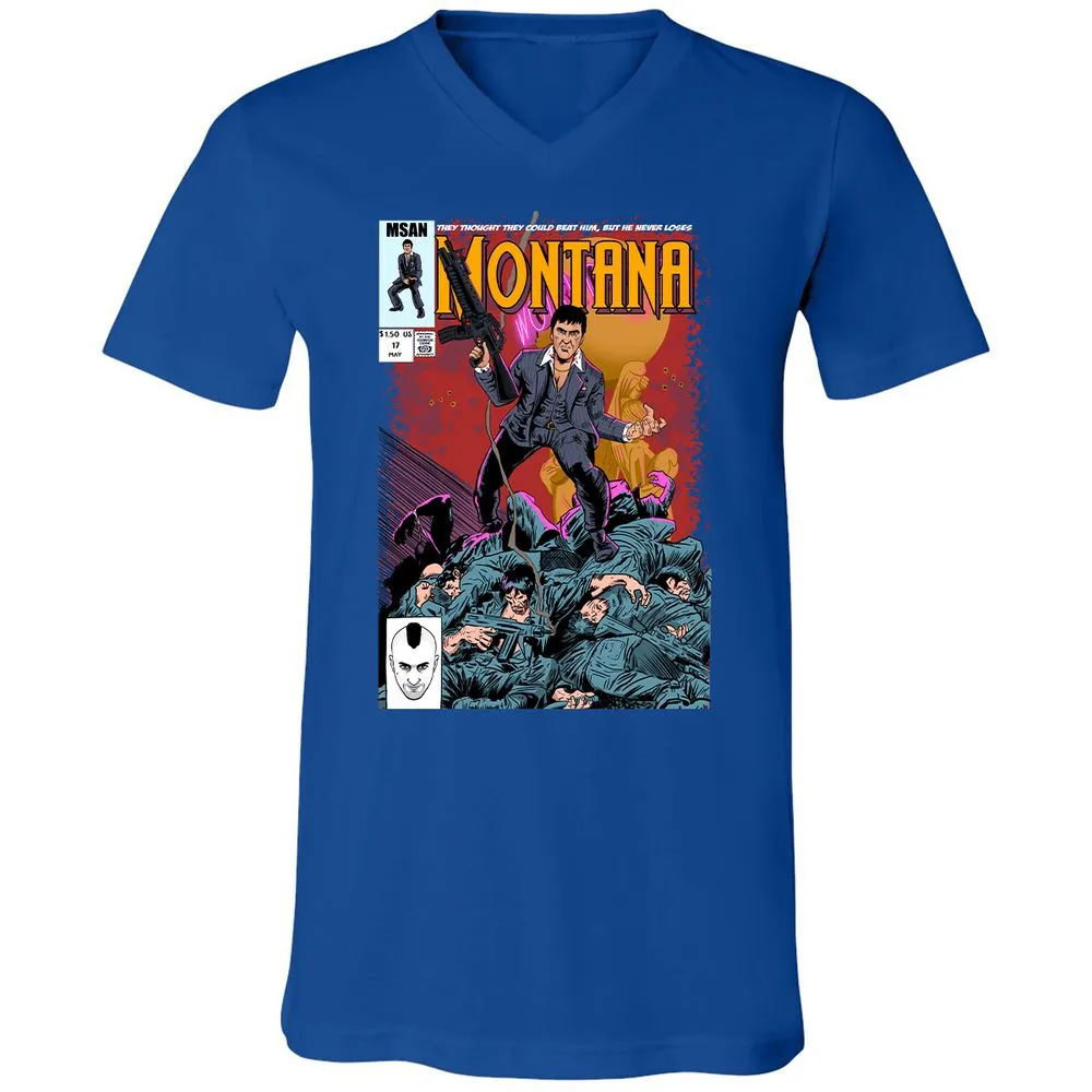 Unisex V-Neck T-Shirt - KUSH6U3S - True Royal - 4