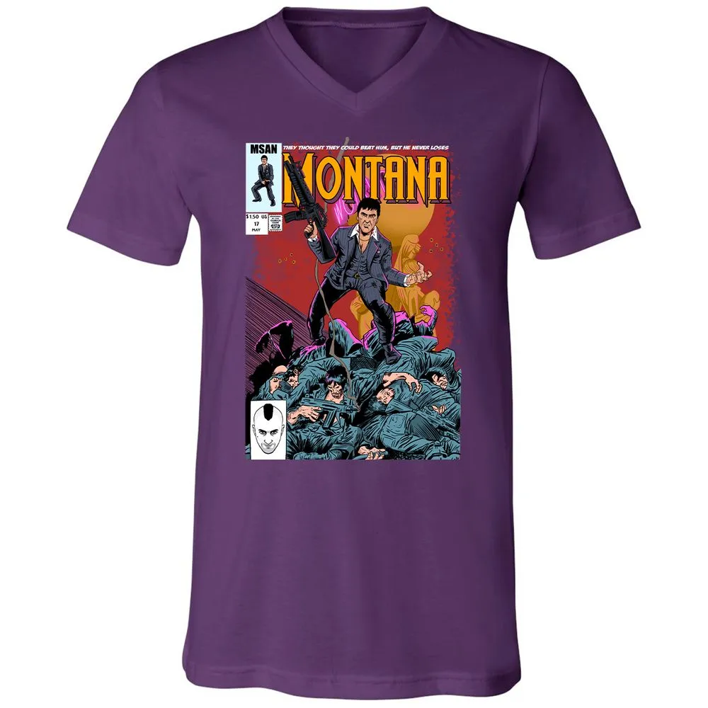 Unisex V-Neck T-Shirt - KUSH6U3S - Team Purple - 9