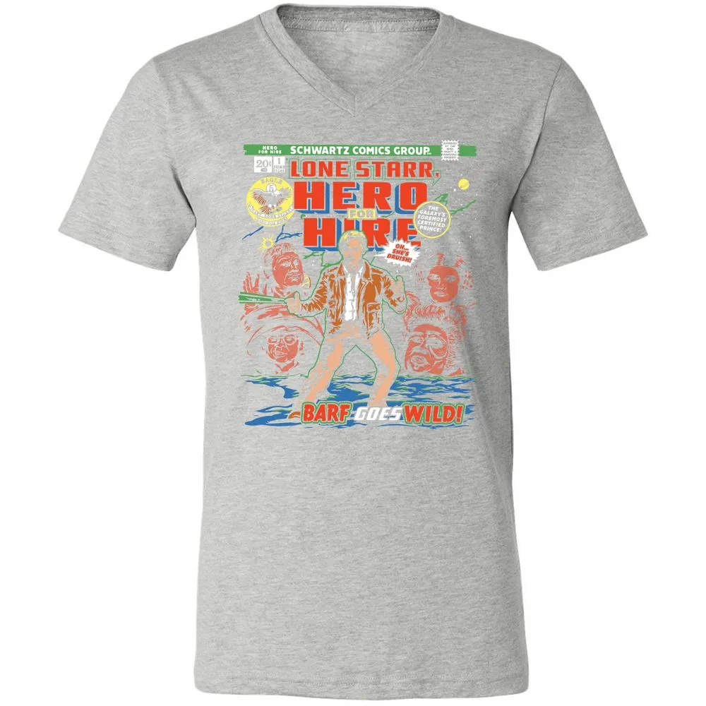 Unisex V-Neck T-Shirt - G9DLJXX4 - Athletic Heather - 7