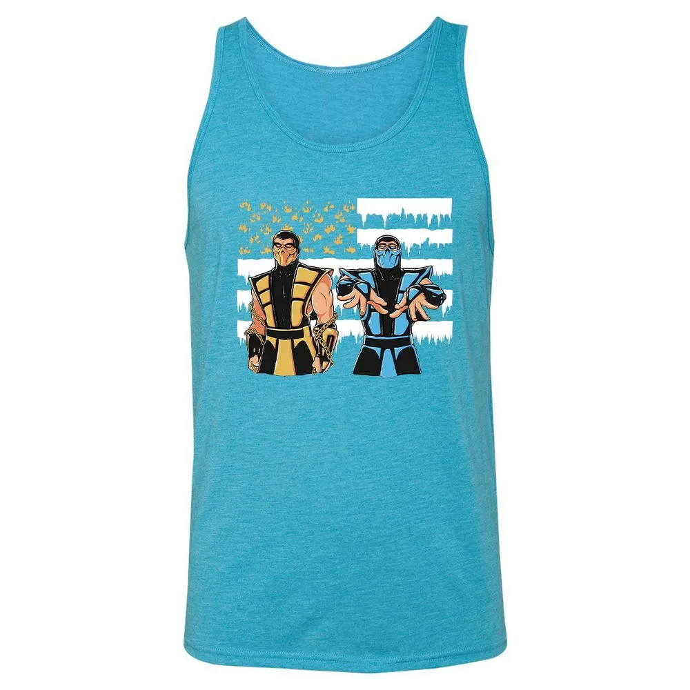 Unisex Jersey Tank - 7BVYVL8D - Aqua Triblend - 3