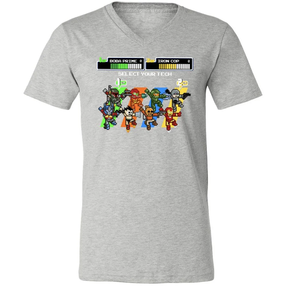Unisex V-Neck T-Shirt - THQV8UVU - Athletic Heather - 7