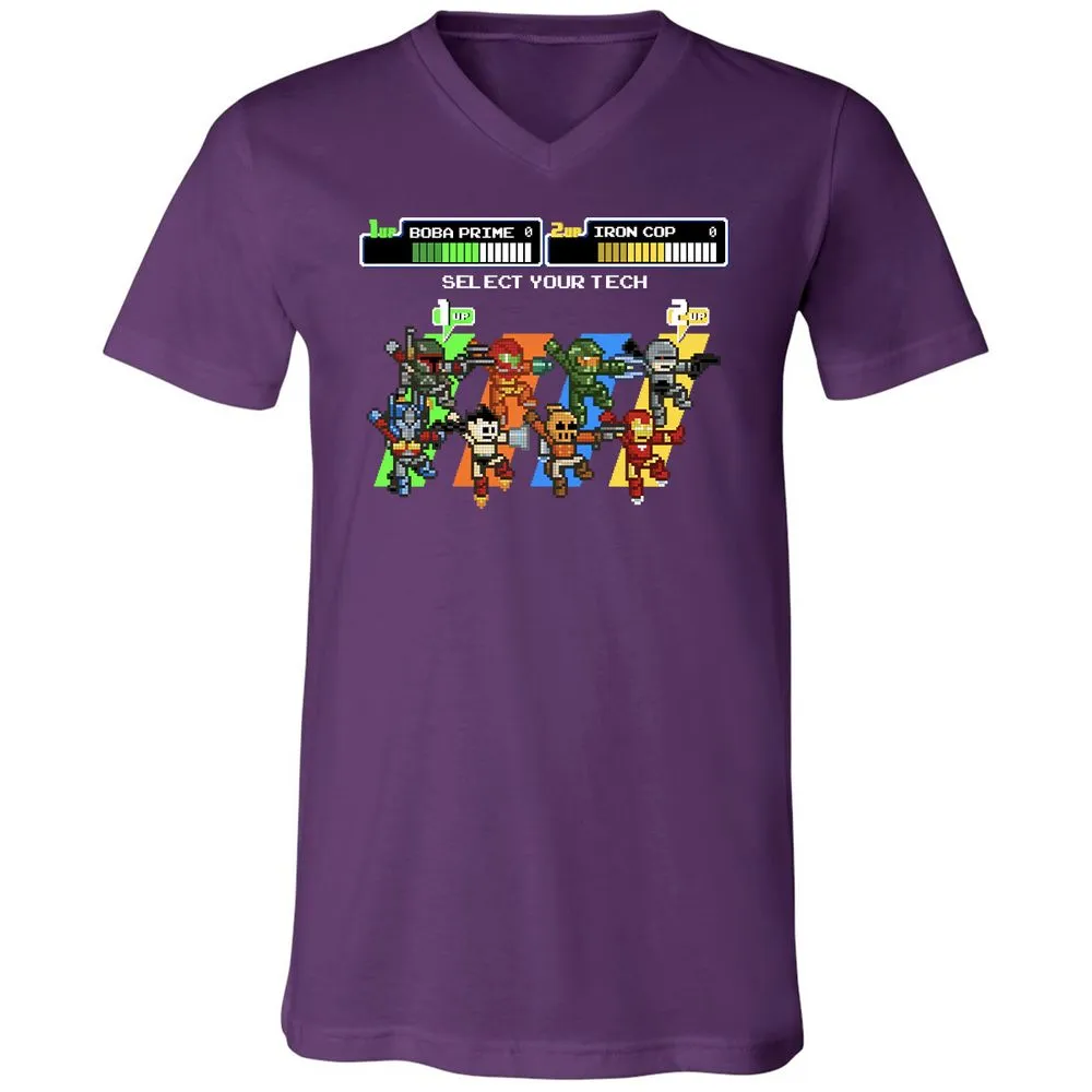 Unisex V-Neck T-Shirt - THQV8UVU - Team Purple - 9