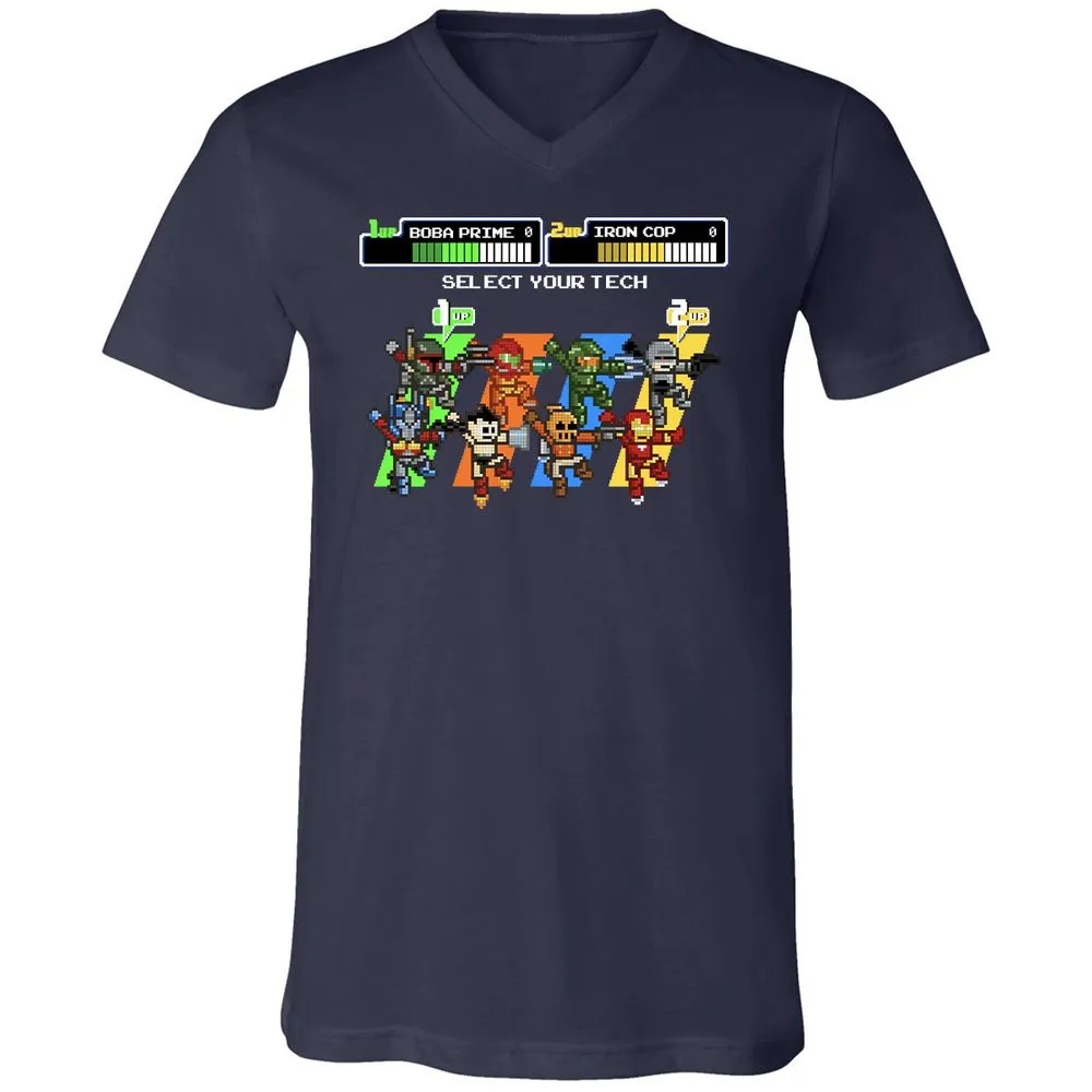 Unisex V-Neck T-Shirt - THQV8UVU - Navy - 2