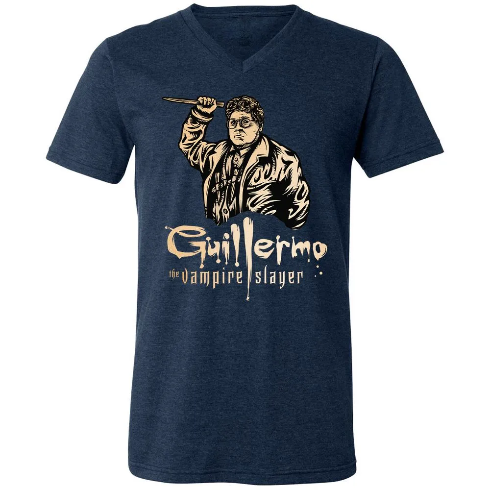 Unisex V-Neck T-Shirt - 8GD1ZBD8 - Heather Navy - 15