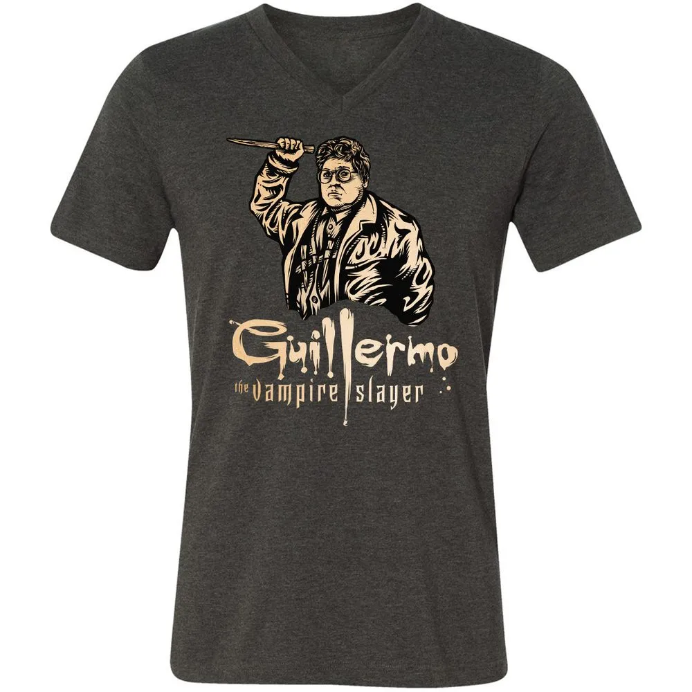 Unisex V-Neck T-Shirt - 8GD1ZBD8 - Dark Grey Heather - 8